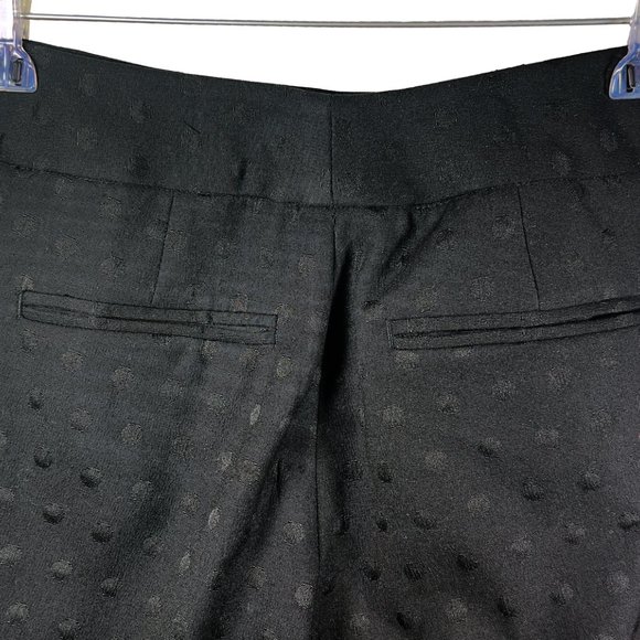 Talbots Signature Black Polka Dot on Black Tapered Leg Pants - Size 12 - Picture 5 of 7